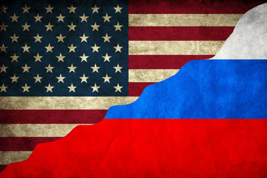 Флаг сша и россии