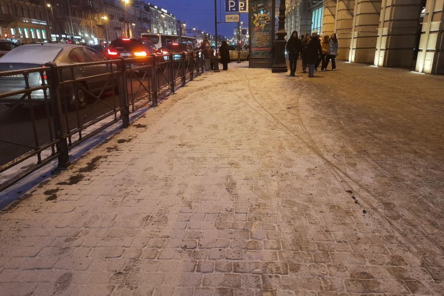 В Санкт-Петербурге в ноябре по сведениям синоптиков выпало снега меньше, чем обычно