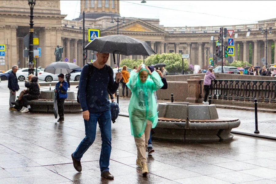 В Санкт-Петербурге ожидается небольшой дождь